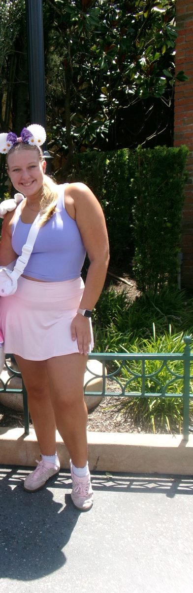 Client smiling on a sunny day
