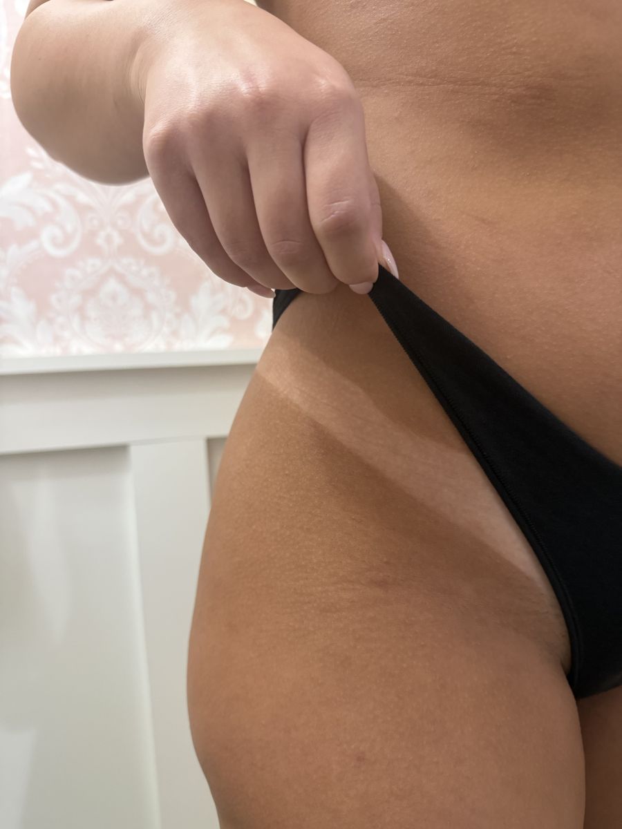 Spray tan line result